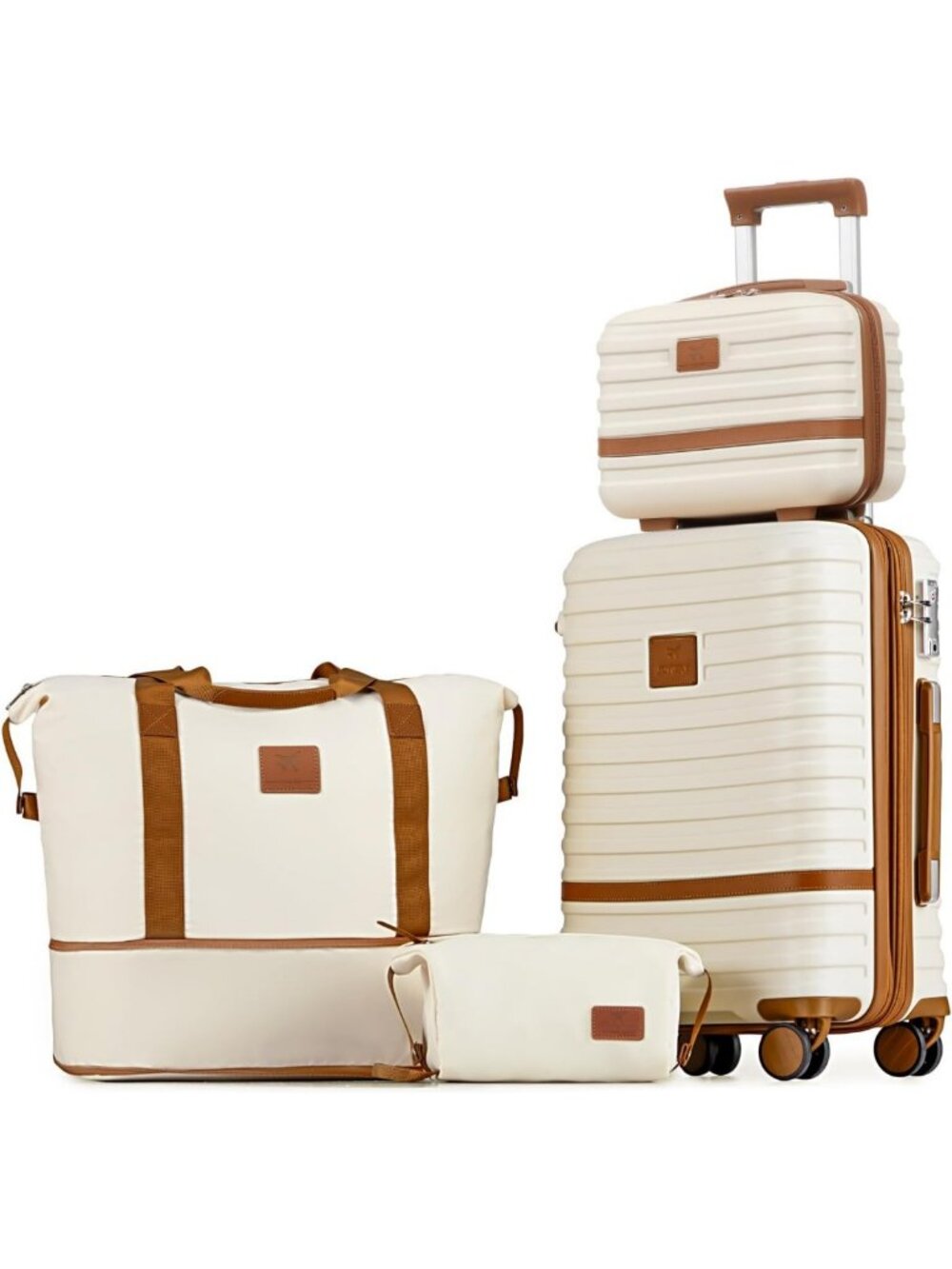 Expandable 20-Inch Carry-On Luggage Set with Spinner Wheels & TSA Lock - 4